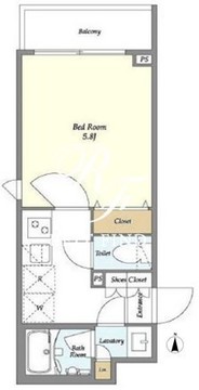 ウェルスクエア初台 301 間取り図