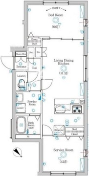 ラフィスタ鵜の木 101 間取り図