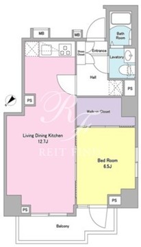 ログ武蔵小山 801 間取り図