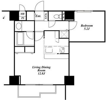 六本木レジデンシーズ 1005 間取り図