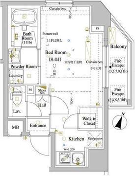 アークマーク巣鴨 403 間取り図