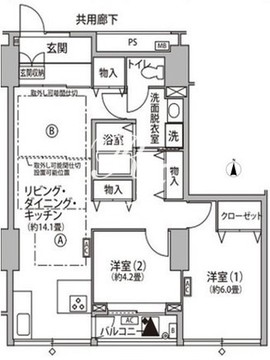 東雲キャナルコートCODAN 11-308 間取り図