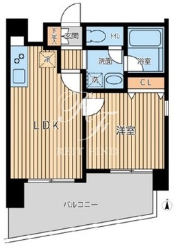 オーキッドレジデンス三ノ輪2 802 間取り図