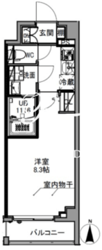 エスレジデンス王子イースト 602 間取り図