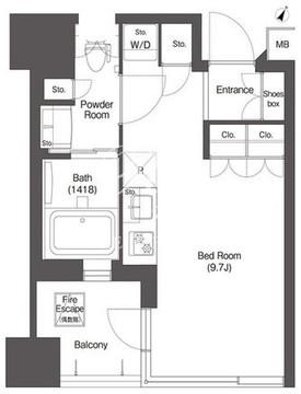 コンフォリア新中野 313 間取り図