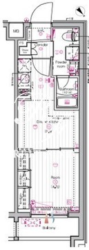 ザ・プレミアムキューブG東中野 301 間取り図