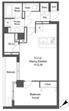 エルスタンザ赤坂 108 間取り図