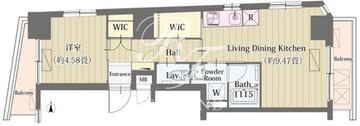 ガーデニア　ヴィラ 202 間取り図