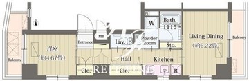 ガーデニア　ヴィラ 501 間取り図