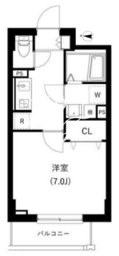 クレヴァンス神楽坂 402 間取り図