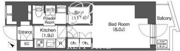 コンフォリア東大井1 502 間取り図