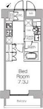 プラウドフラット三軒茶屋2 412 間取り図