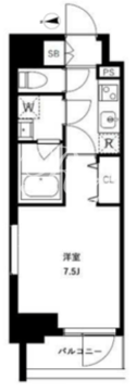アーバンパーク浅草2 206 間取り図