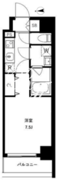 アーバンパーク浅草2 303 間取り図