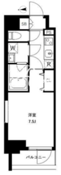 アーバンパーク浅草2 506 間取り図