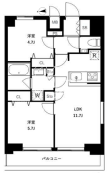 アーバンパーク浅草2 901 間取り図