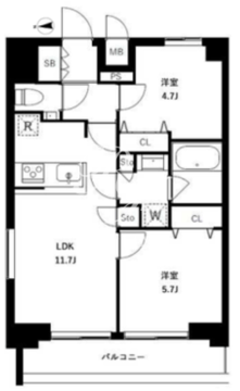 アーバンパーク浅草2 903 間取り図