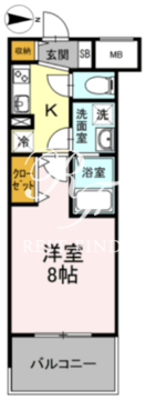 D-room早稲田 208 間取り図