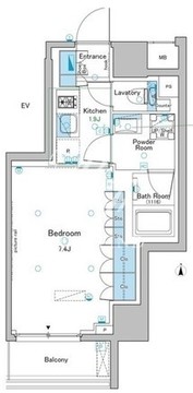 ルフォンプログレ大森西 704 間取り図