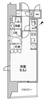 ウィーヴプレイス浅草サウス 201 間取り図