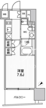 ウィーヴプレイス浅草サウス 202 間取り図