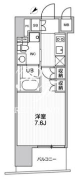 ウィーヴプレイス浅草サウス 303 間取り図