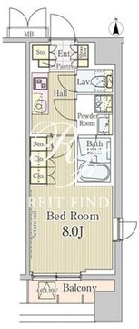 ロングアイランド恵比寿 301 間取り図