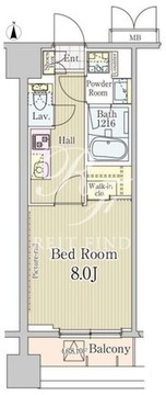 ロングアイランド恵比寿 902 間取り図