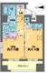 カスタリア新富町 203 間取り図