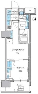 ルフォンプログレ品川戸越 602 間取り図