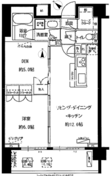 フォレシティ富ヶ谷 404 間取り図