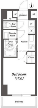 ラヴァンド大島 901 間取り図