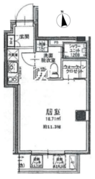クレアツィオーネ浜松町 702 間取り図