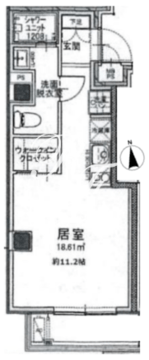 クレアツィオーネ浜松町 801 間取り図