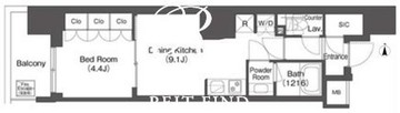 コンフォリア東新宿 1220 間取り図