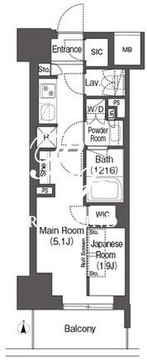 コンフォリア東新宿 415 間取り図