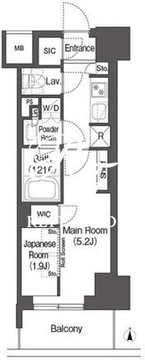コンフォリア東新宿 414 間取り図