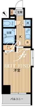 HF東神田レジデンス 1006 間取り図