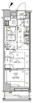 セジョリ南麻布 402 間取り図