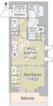 N'sウエスト蒲田 501 間取り図