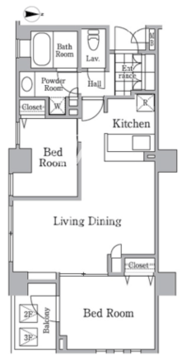 レジディア西小山 215 間取り図