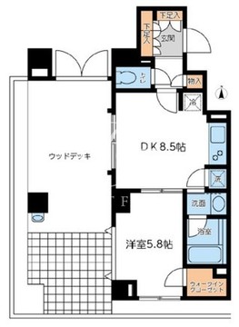 シティスパイア若松町 102 間取り図