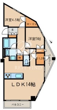 レジディア文京音羽 807 間取り図