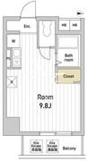エスモア銀座イースト 902 間取り図