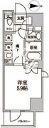 レジディア中延2 201 間取り図