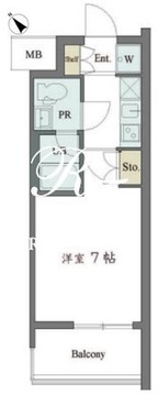カスタリア大井町 1002 間取り図