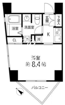 レニール本駒込 606 間取り図