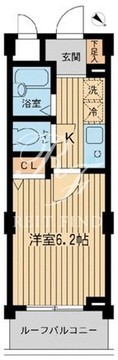 アーデン目黒不動前 406 間取り図