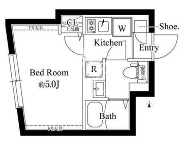 エルファーロ代々木上原3 202 間取り図
