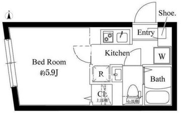 エルファーロ代々木上原3 303 間取り図